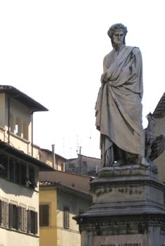 Piazza Santa Croce-Statue of Dante
